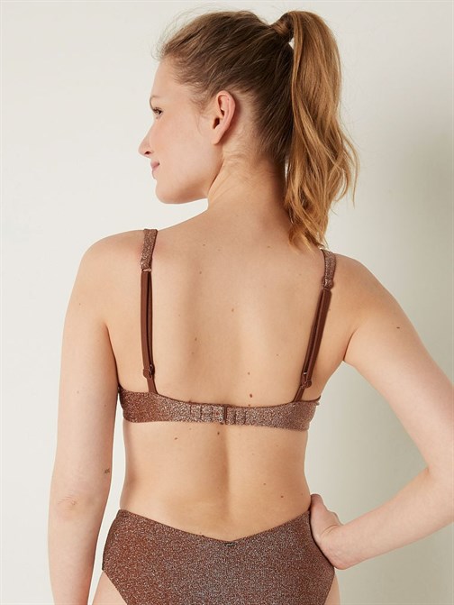 Işıltılı Push-Up Bikini Üstü