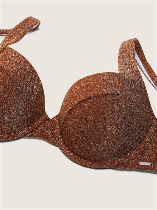 Işıltılı Push-Up Bikini Üstü
