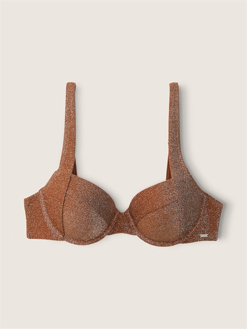Işıltılı Push-Up Bikini Üstü
