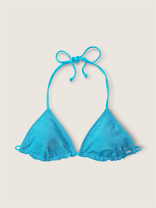 Işıltılı Üçgen Bikini Üstü
