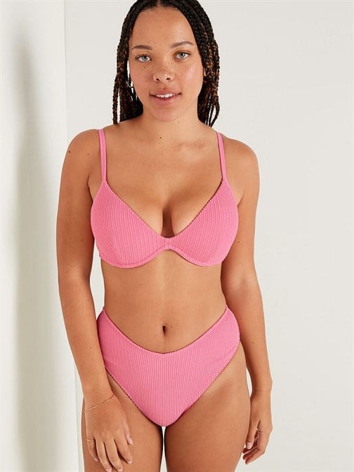 Krinkle Push-Up Bikini Üstü