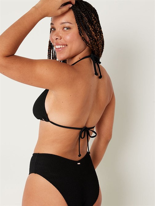 Krinkle Üçgen Bikini Üstü