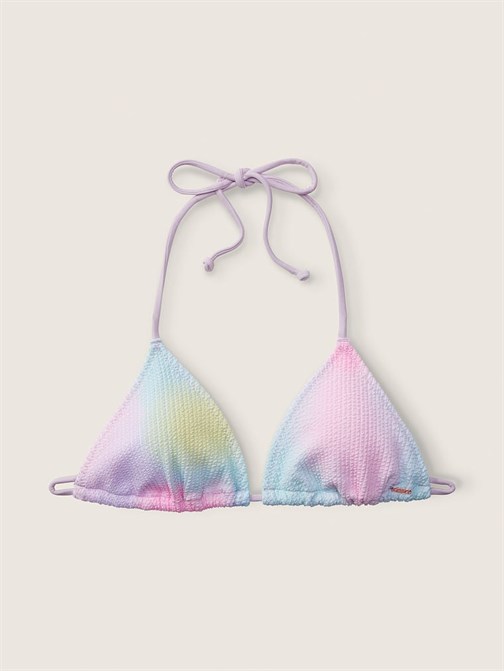 Krinkle Üçgen Bikini Üstü