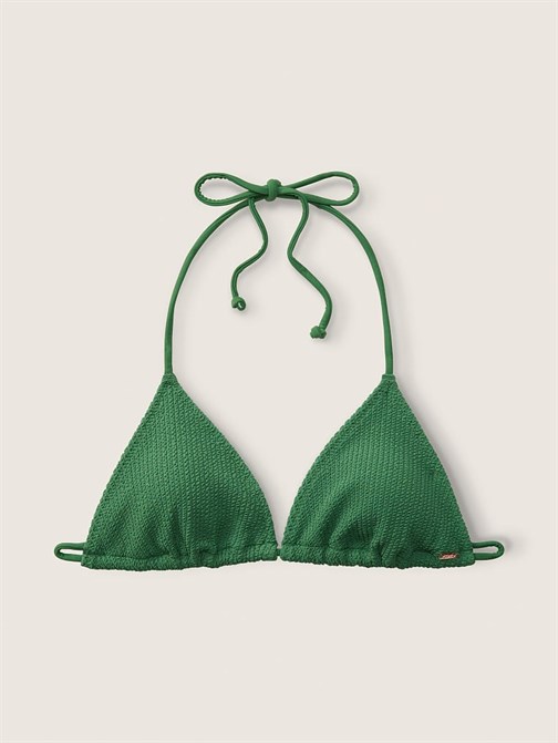 Krinkle Üçgen Bikini Üstü