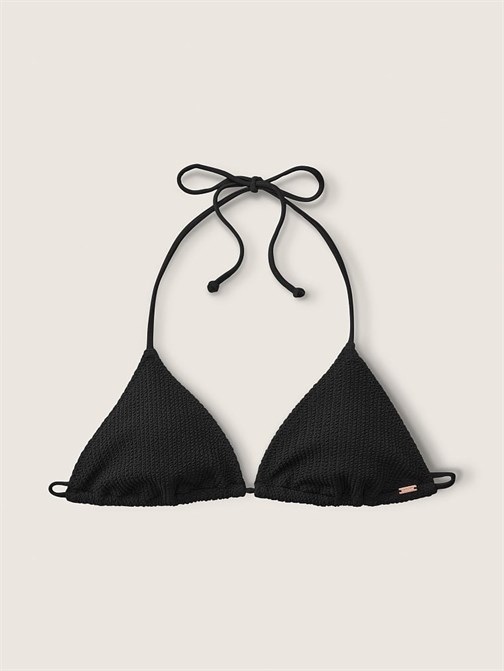Krinkle Üçgen Bikini Üstü