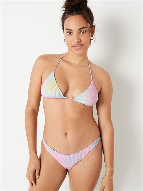 Krinkle Üçgen Bikini Üstü