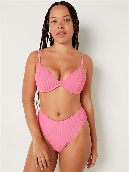Krinkle Yüksek Bel Cheeky Bikini Altı
