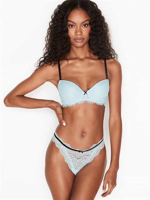 Dream Angels Dantel ve Kadife Detaylı Tanga Külot