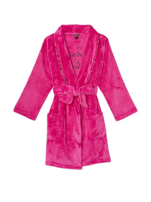 Victorias Secret Logolu Kısa Cozy Sabahlık
