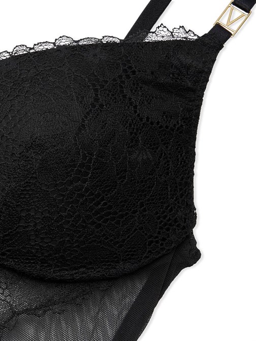 Very Sexy Love by Victoria Dantel Detaylı Bodysuit