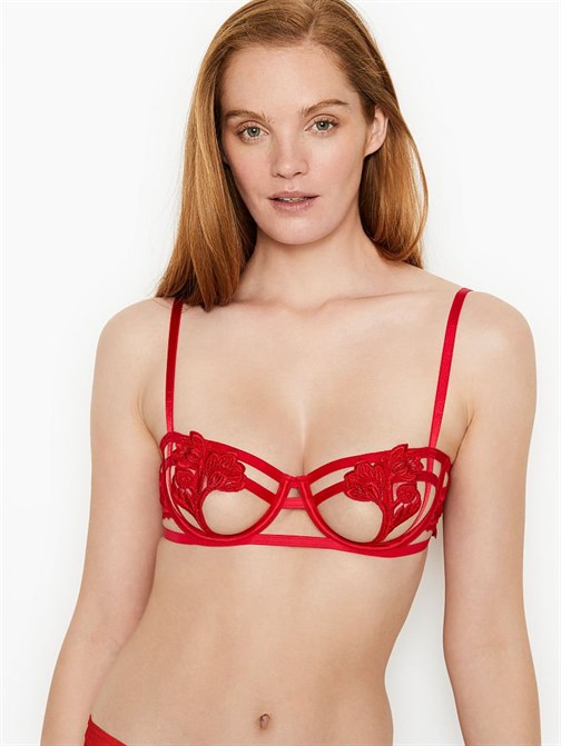 Luxe Lingerie Askılı Nakışlı Balkonet Sütyen