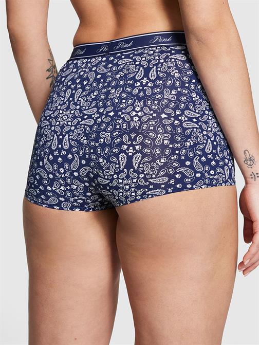 Mikro Logolu Yüksek Bel Boyshort Külot
