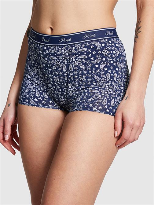 Mikro Logolu Yüksek Bel Boyshort Külot