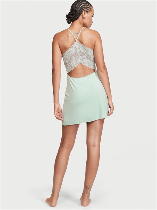 Victorias Secret Modal Dantel Mini Gecelik
