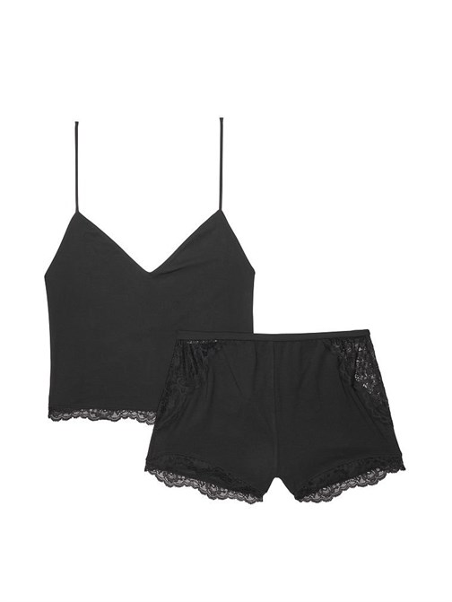 Victorias Secret Modal Sırtı Dantel Şortlu Takım