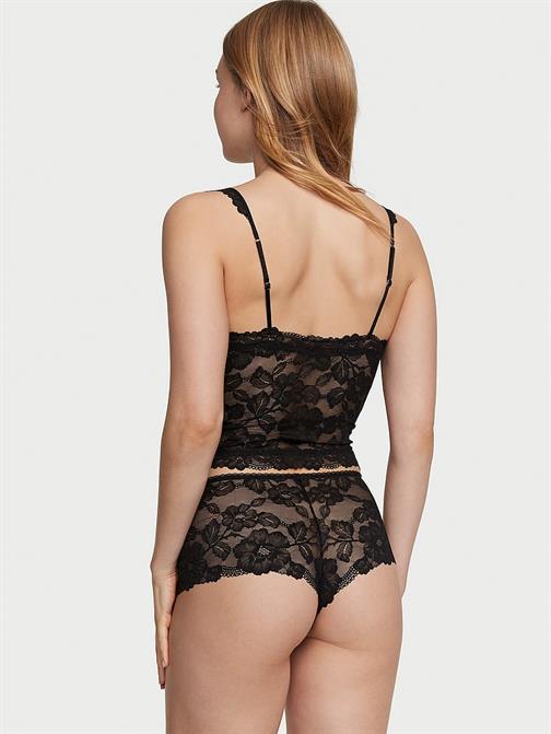 Modal ve Dantelli Crop Atlet Takımı