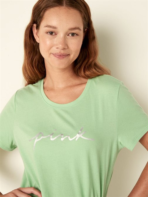 Örgü Kısa Kollu T-shirt