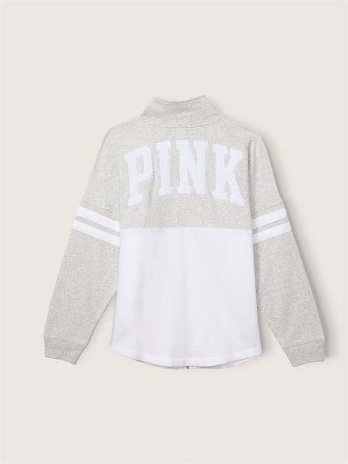 Oversize Fermuarlı Sweatshirt