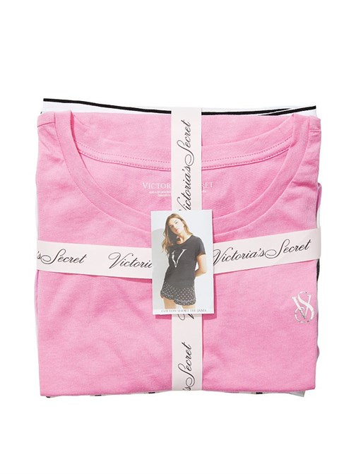 Pamuklu Kısa Tişört Pijama