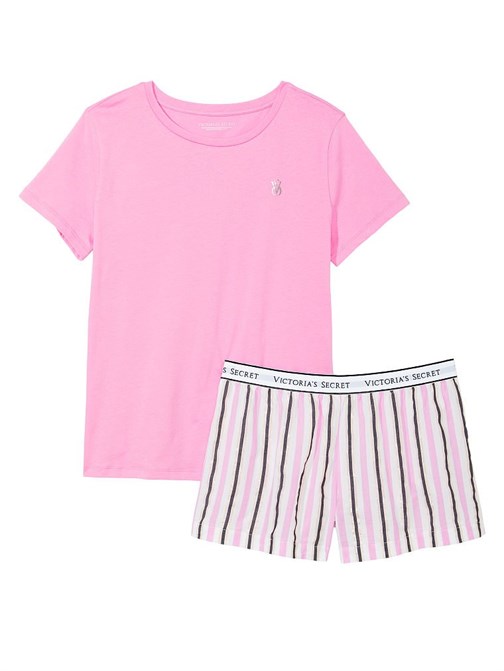 Pamuklu Kısa Tişört Pijama