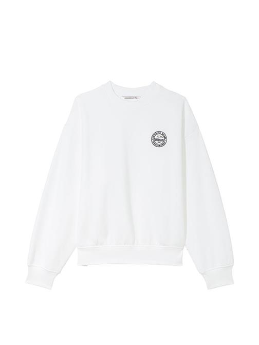 Pamuklu Bisiklet Yaka Oversize Sweatshirt