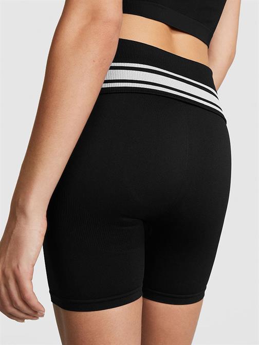 PINK Seamless Katlanabilir Biker Tayt