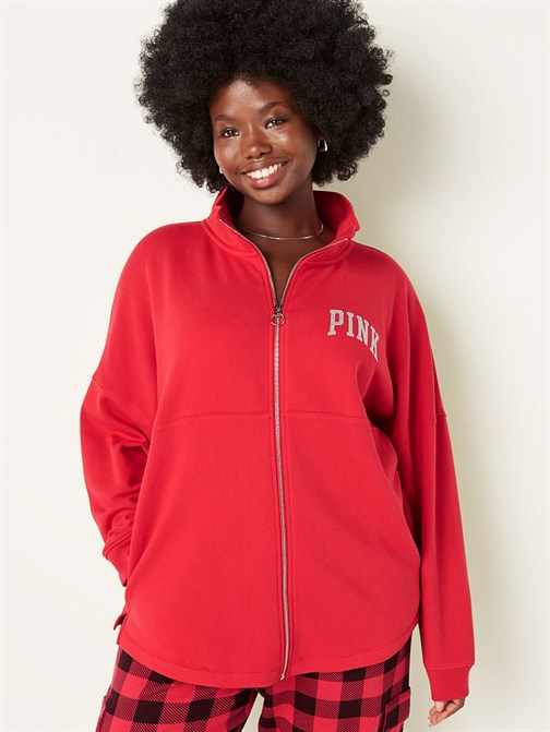 Polar Oversize Fermuarlı Sweatshirt