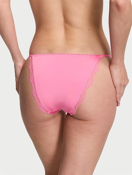 Pürüzsüz Dantelli Mini Askılı Bikini Külot