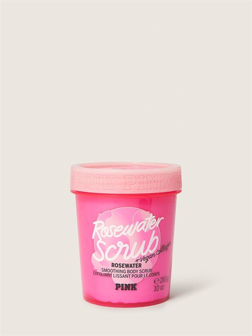 Rosewater Vegan Kolajenli ve Şeker Kristalli Pürüzsüzleştirici Vücut Peelingi