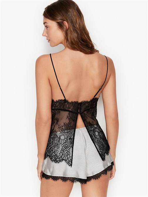Victorias Secret Saten Şortlu Takım