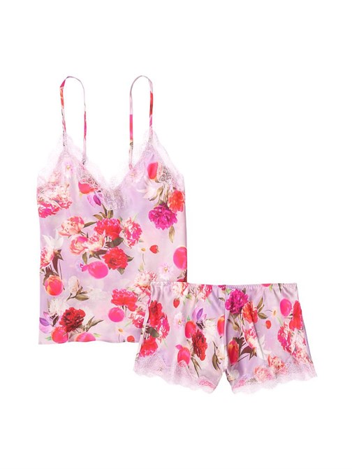 Victorias Secret Saten Şortlu Takım