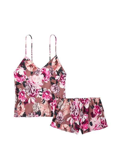 Victorias Secret Saten Şortlu Takım