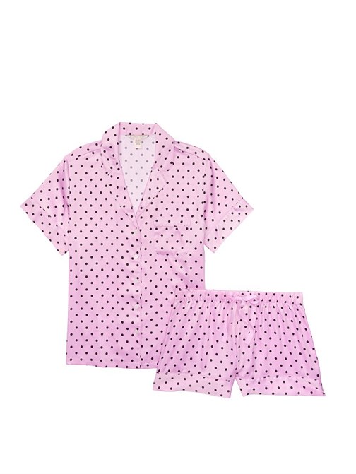 Saten Kısa Pijama Takımı