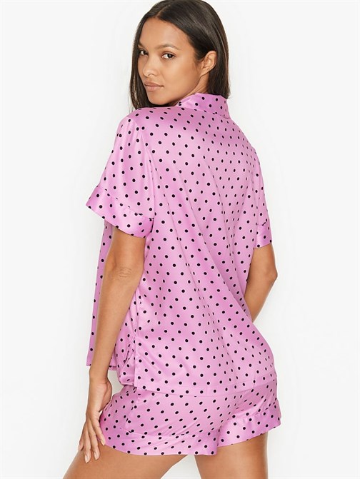 Saten Kısa Pijama Takımı