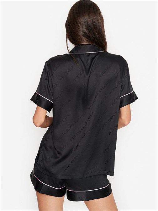 Saten Kısa Pijama Takımı
