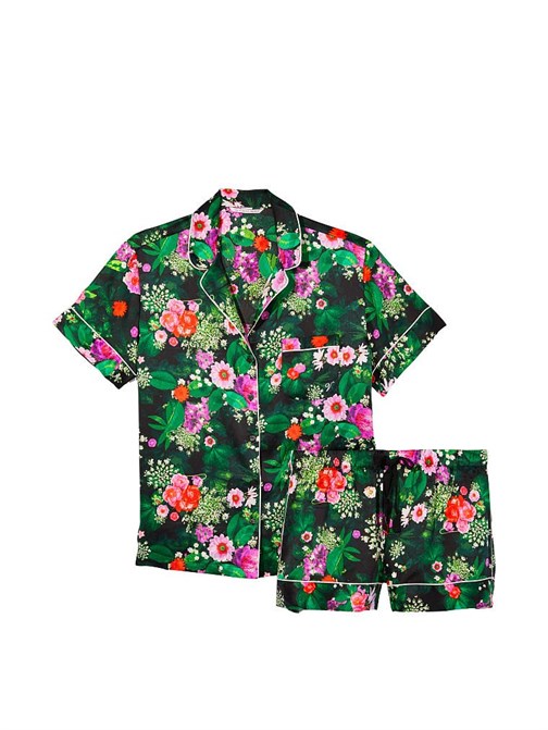Saten Kısa Pijama Takımı
