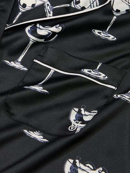 Saten Kısa Pijama Takımı