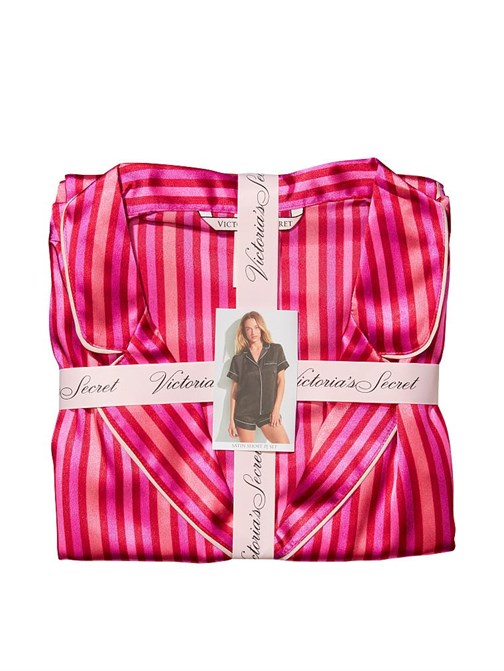 Saten Kısa Pijama Takımı