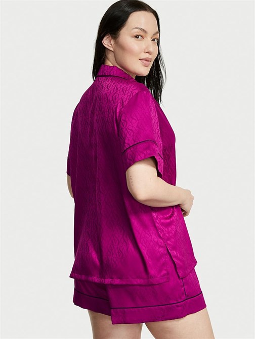 Saten Kısa Pijama Takımı
