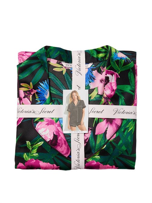 Saten Kısa Pijama Takımı