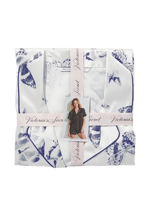 Saten Kısa Pijama Takımı