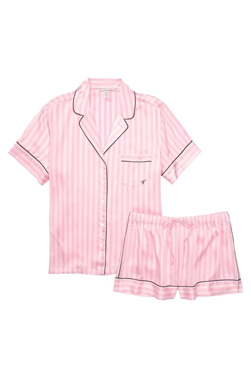 Saten Kısa Pijama Takımı