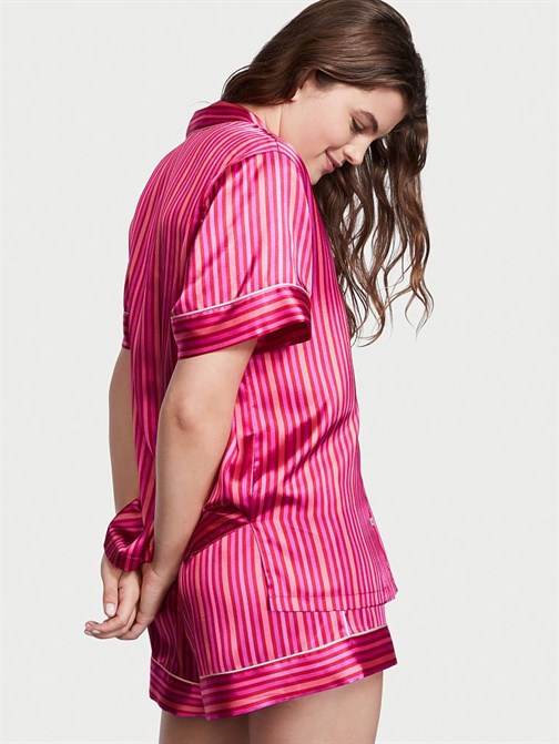 Saten Kısa Pijama Takımı