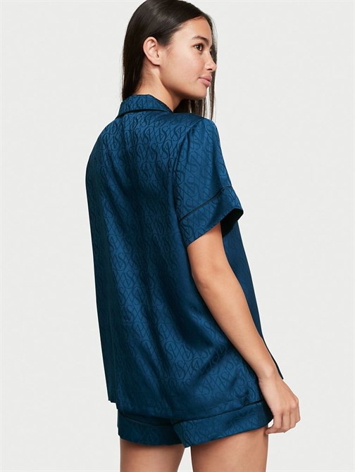 Saten Kısa Pijama Takımı