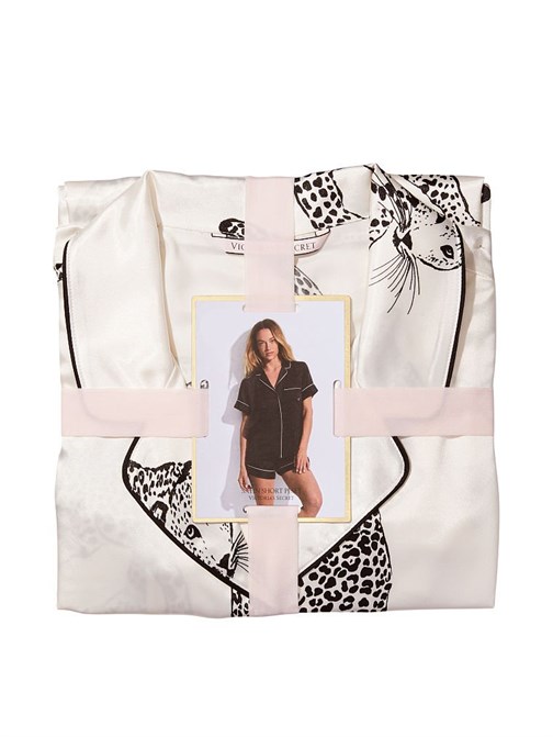 Saten Kısa Pijama Takımı