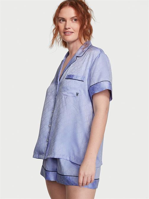 Saten Kısa Pijama Takımı