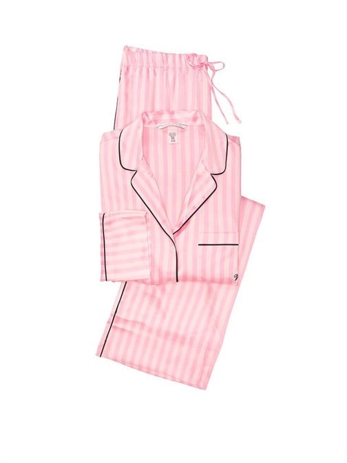 Saten Uzun Pijama Takımı