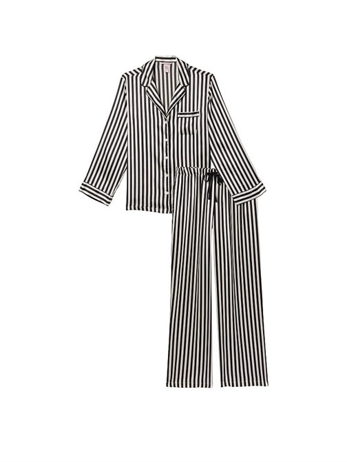 Saten Uzun Pijama Takımı