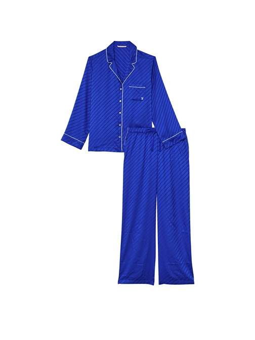 Saten Uzun Pijama Takımı
