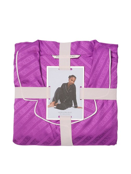 Saten Uzun Pijama Takımı